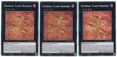 3x Höllenflammenbanshee - (MP24-DE120 - 1. Auflage - Prismatic Secret Rare) - NM