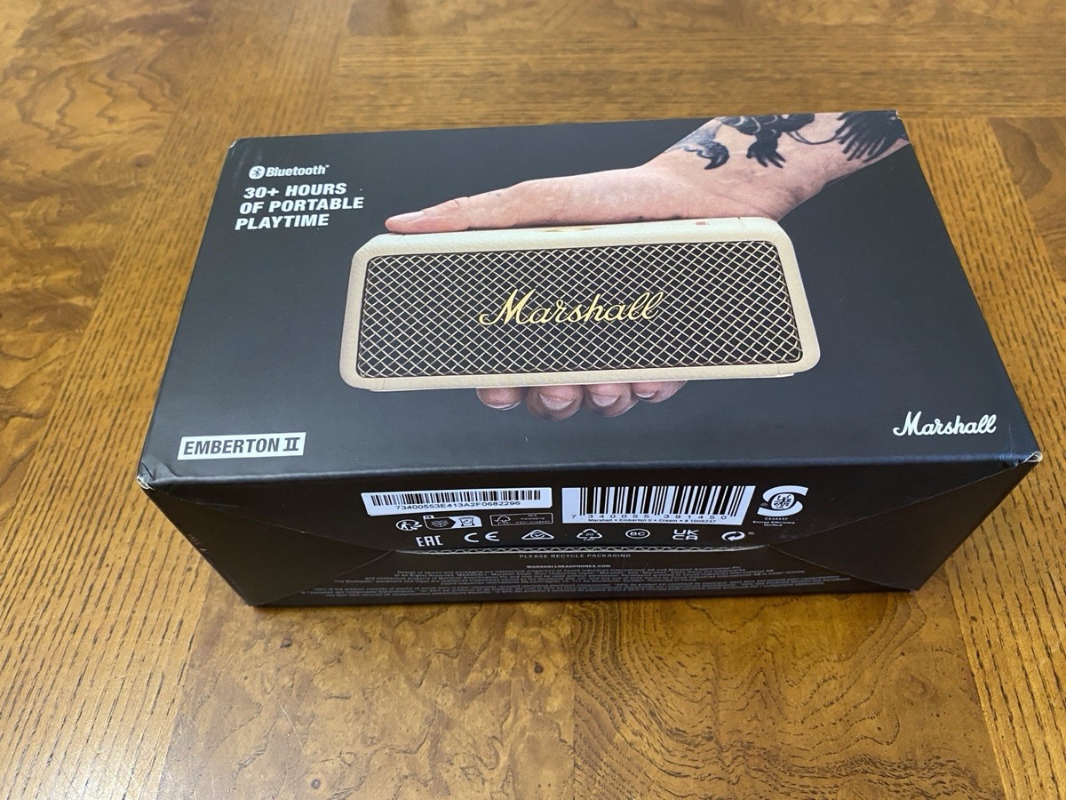 美品　Marshall Emberton Ⅱ Cream Emberton II outdoor speaker offers powerful sound for