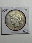 1928 P PEACE SILVER DOLLAR RARE UNC DETAILS KEY DATE