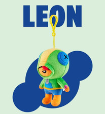 Brawl Stars Serie Oficial Muñeco de Peluche: LEÓN Llavero Bolso Dije 14cm Genuino
