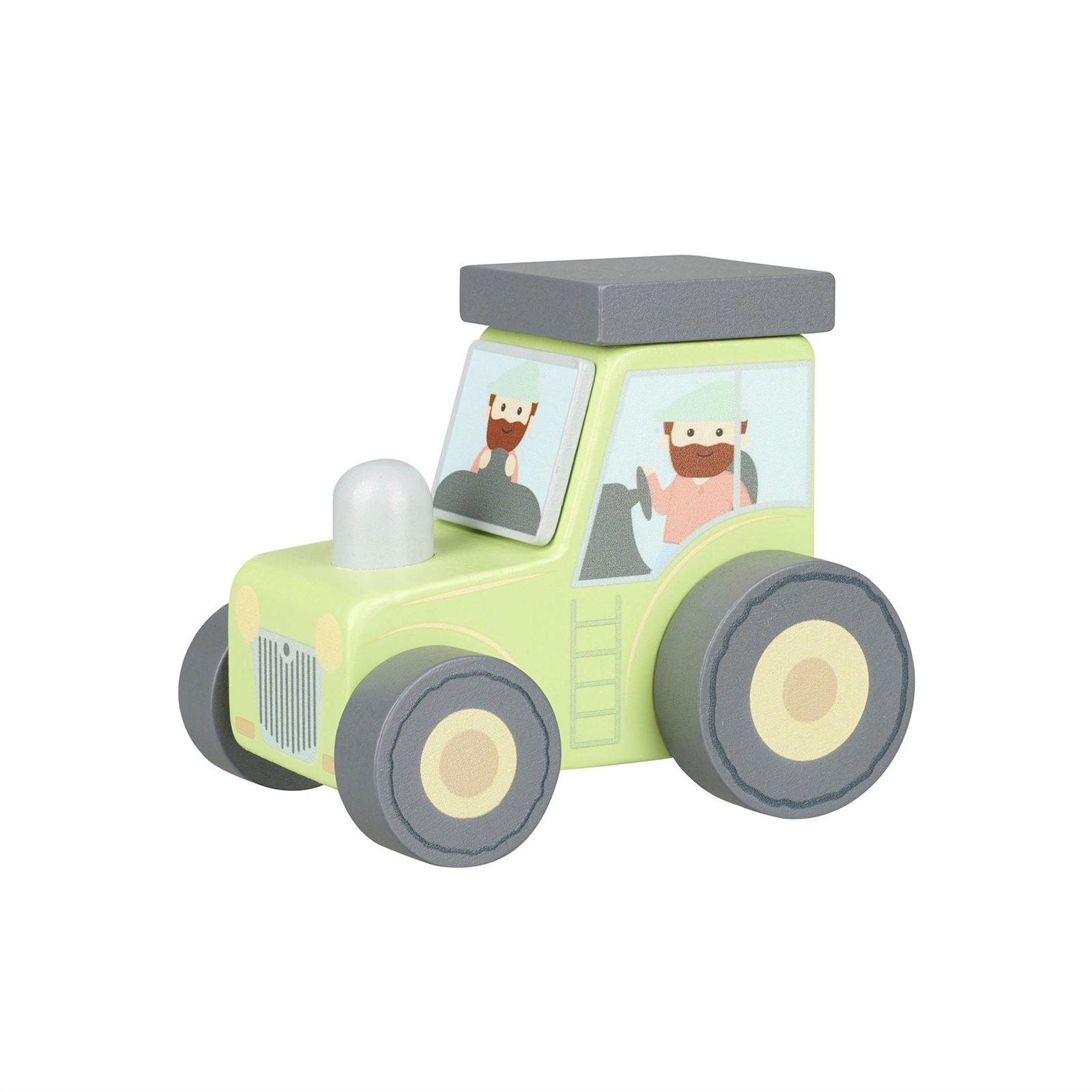 Wooden Tractor Toddler Toy Orange Tree Toys Farm Tractor Toy For Toddler