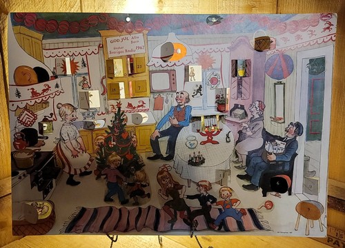 RARE Mrs Pepperpot in The Kitchen 1967 Advent Calendar illustrated by Bjorn Berg - Picture 2 of 12