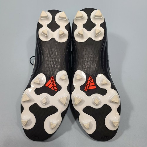 Scarpe da calcio Adidas Goletto VI FG da uomo taglia US 7 tacchetti nero bianco nuove con etichette - Foto 8 di 12