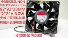 SUNON PMD2409PMB3-A 2 .GN 9238 DC24V 6.0W 2-Pin Inverter Cooling Fan