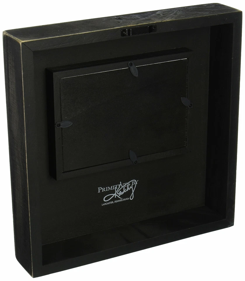 Primitives by Kathy Distressed Black and White Box Frame, 10 x 10-Inches, - Image 2 of 3