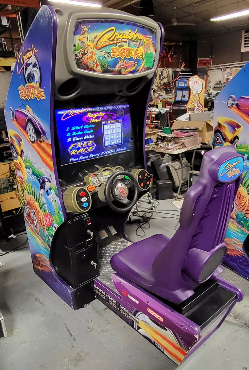 Midway Cruis'n Exotica Arcade Driving Video Game Machine for Sale