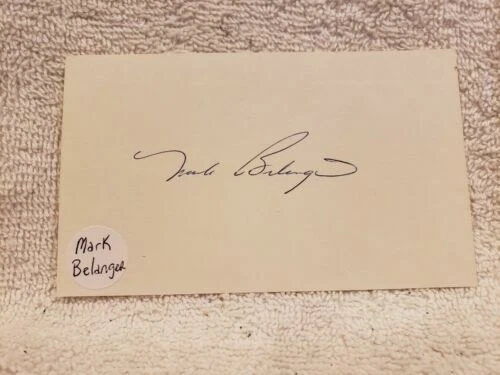 Mark Belanger MLB Original Autographed Items