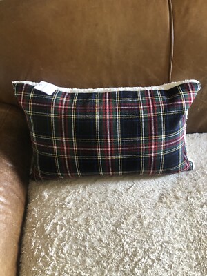 Pottery Barn 16 x 26 Stewart Plaid Lumbar Pillow Cover Gorgeous! - Main Image