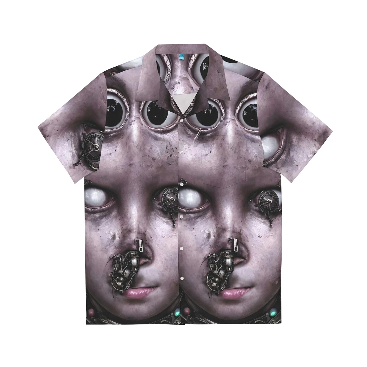 3 Eyes and a Zipper Men's Hawaiian Shirt (AOP)