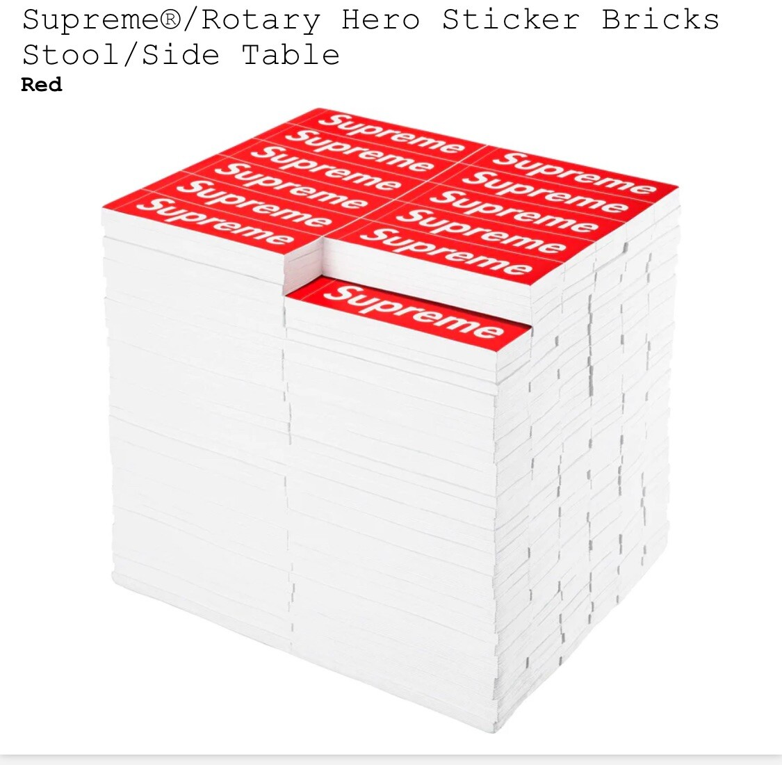 スツール Supreme Rotary Hero Sticker Bricks Stool Supreme Rotary Hero Sticker Bricks Stool/ Side Table | eBay