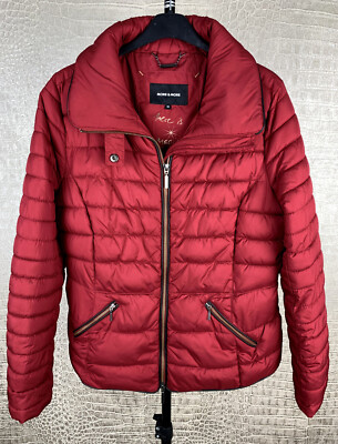 MORE & MORE Damen Gr. 36 Steppjacke Herbst Winter Jacke rot bordeaux 70B