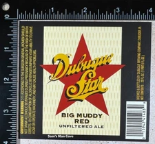 Dubuque Star Big Muddy Red  Label - IOWA