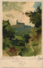 Old postcard postcard castle Banz GERMANY (1108921)