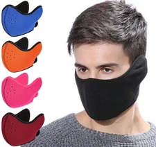 Winter Warm Mask Fleece Earmuffs Riding Ski Snowboard Half Face Mask Men Women