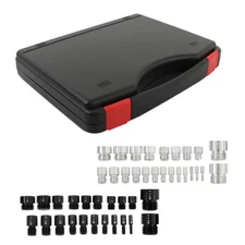 44Pcs Nut and Bolt Gauge Thread Identifier Gauge 23 Inch & 21 Metric