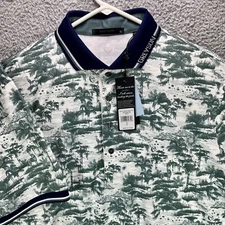 Greyson Golf Polo Shirt Mens XL Mystic March Toile Arctic Justin Thomas NWT