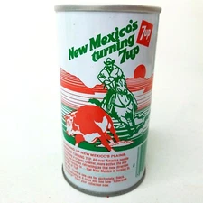7up "America's Turning 7up" Soda Pop Can - Vintage 1979 - New Mexico