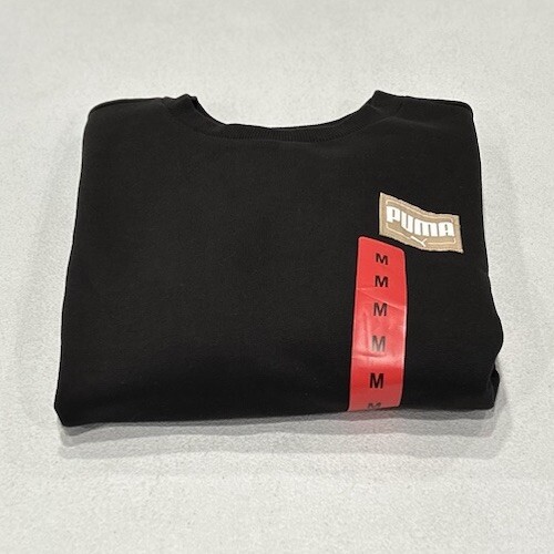 Puma Women's Fleece Crewneck Pullover, Black, Size M