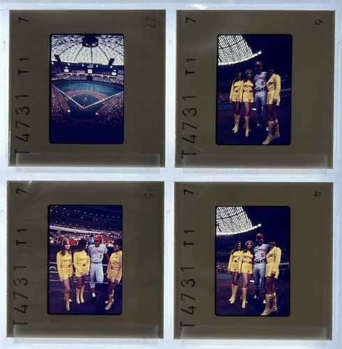 28 Vintage 1960’s Johnny Bench W/ Go-Go Girls Baseball Action Shot 35mm Slides - Picture 4 of 10