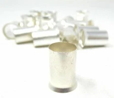 Sky High Car Audio 10 PK 2/0 Gauge Uninsulated Wire Ferrules Crimp Ferrules