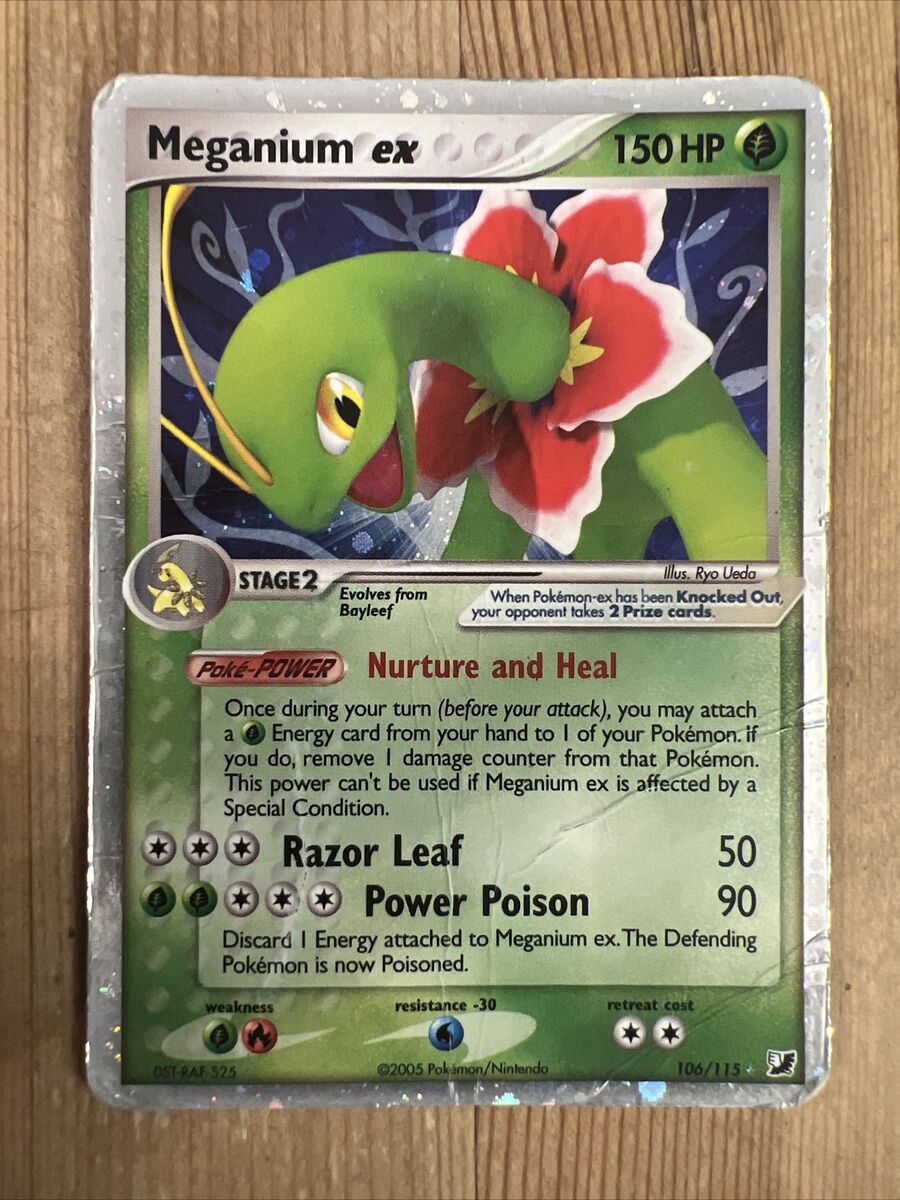 Pokémon TCG Meganium ex EX Unseen Forces 106/115 Holo Holo Pokémon TCG Meganium ex EX Unseen Forces 106/115 Holo Holo