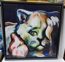 Billy Dee Williams "Cat" 26" x 26" 1994 Inscribed To Shelby (The Temptations)