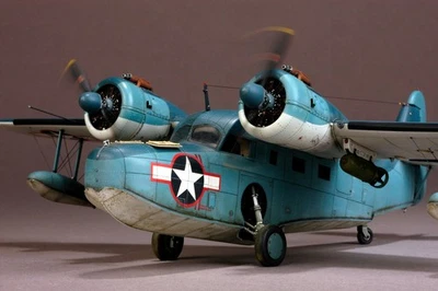 GRUMMAN GOOSE JRF5 SEAPLANE SCALE 1/48 COMPLET KIT PLASTIC AND RESIN PARTS - Photo 1/4