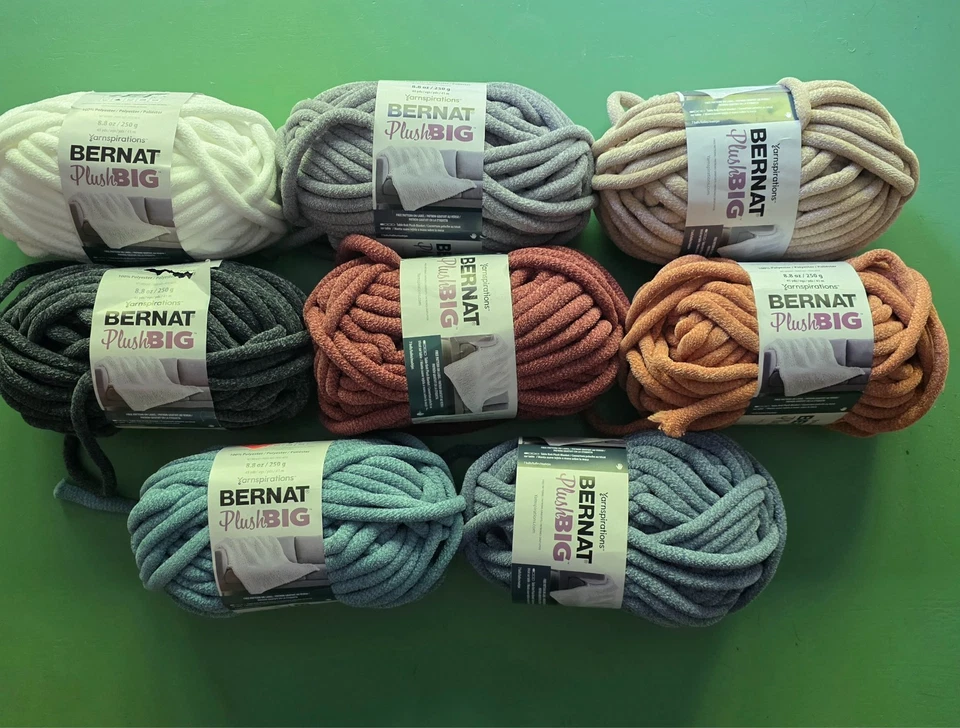 SALE!!! BERNAT Plush BIG Yarn 7 Yarnspirations Crochet Knit Blanket FREESHIP - Image 1 of 1