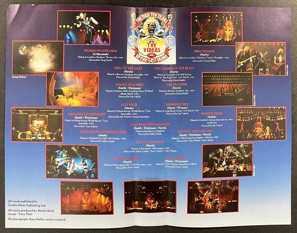 Iron Maiden – The First Ten Years - The Videos / VHS / Heavy Metal / Helloween - Bild 4 von 4