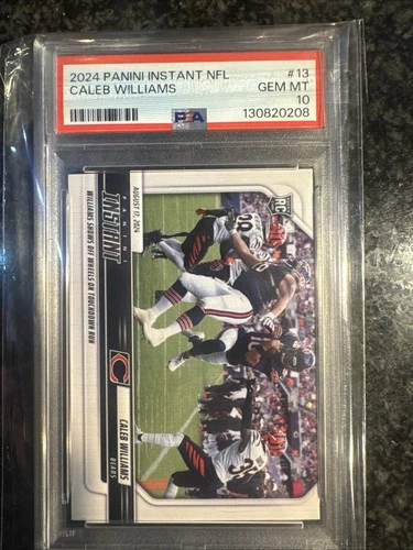 PSA 10 2024 Panini Instant NFL Caleb Williams #13 Rookie Card #1/1510 Bears RC