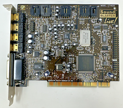 #ad #ad Creative Labs CT4620 Sound Blaster Live PCI 5.1 Audio Card Vintage $14.99