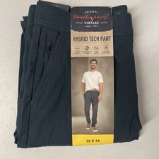 NEW Weatherproof Vintage Men's Hybrid Tech Pants Flex BLUE Active Stretch 32x34