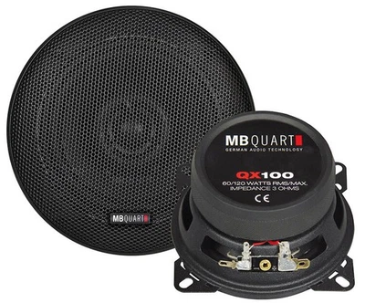 Enceintes coaxiales MB Quart QX100 10 cm 2 voies 3 ohms 60 WRMS - 1 paire - Photo 1/2