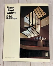 Frank Lloyd Wright Public Buildings 1970 First US Printing HCDJ - Yukio Futagawa