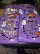Lot Of 4 Trick-or-treat Halloween candy tote bags 13x12