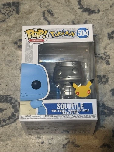 Funko Pop! Vinyl: Pokémon - Squirtle (Silver) (Metallic) #504