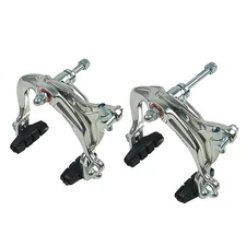 1 Pair Rim Brake Set with 48mm Pads and Long Arms for Road Bikes