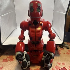 WowWee Tri-Bot Red 15” Talking Robot 3-Wheel Remote Control For Parts Display