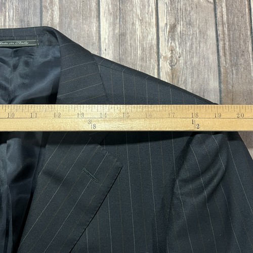 Ermenegildo Zegna Suit Coat Blazer Pants Set 42R Mens 34x31 Blue Pleated Wool - Picture 9 of 17