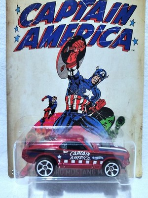 Hot Wheels Captain America 70 Ford Mustang Mach 1 # 2 Red