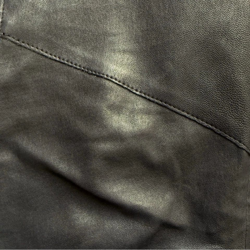 Pantalones de motociclista ESCADA de cuero de cordero para mujer M negros hechos en Polonia Foto 4 de 4