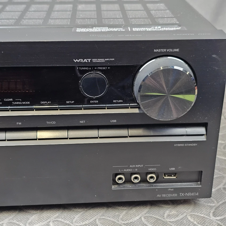 Onkyo TX-NR414 Home Theatre AV Receiver 5.1 Channel HDMI TrueHD Dolby DTS Amp - Image 4 of 4