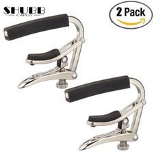 2-PACK Shubb C1 Standard Capo for Steel String Guitar - Polished Nickel