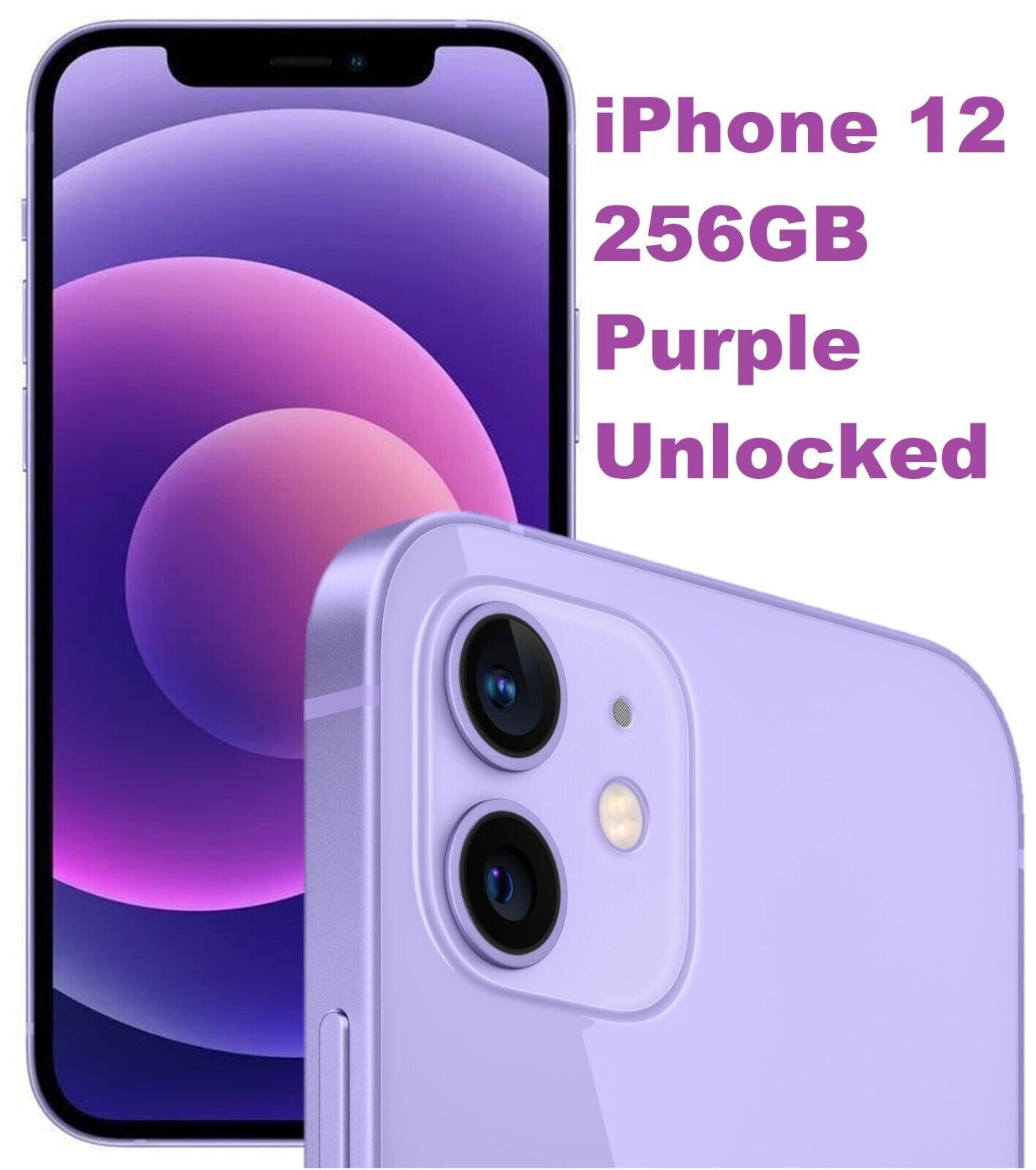 Apple iPhone 12 256GB Purple Unlocked Smartphone