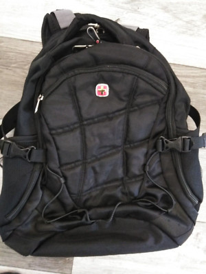 Swiss Gear Airflow Backpack School Travel Bag Laptop Tablet Pocket Black