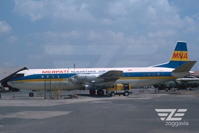 Aircraft Photo 4 x 6 PK-MVW Vickers Vanguard Merpati Nusantara, 1970s