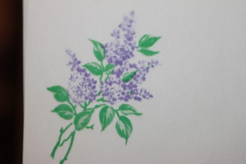 Papel de papel de colección lila y blanco flor 13 hojas florales 5 hojas lisas - Imagen 4 de 4