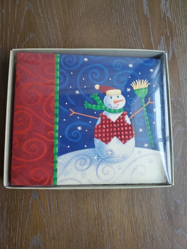 K & Company Scrapbook Album 6x6 Post Bound Christmas Snowman Archival Quality - Picture 6 of 11