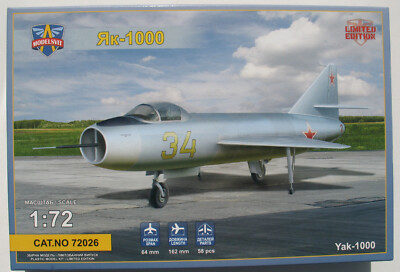 MODELSVIT 72026 Yakovlev Yak-1000 1:72 Flugzeug Bausatz Russian Aircraft Kit
