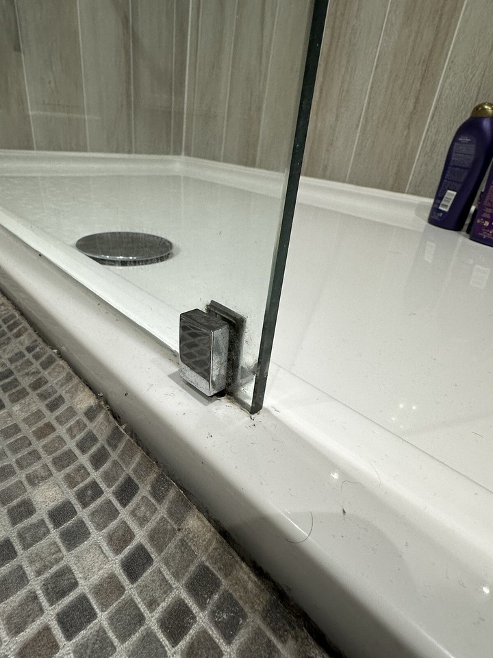 Walk In Shower Screen And Tray Cubicle 8mm Glass Panel Enclosure